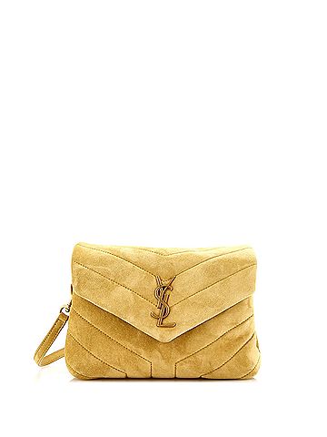 Saint Laurent Loulou Shoulder Bag Matelasse Chevron Suede Toy (view 1)