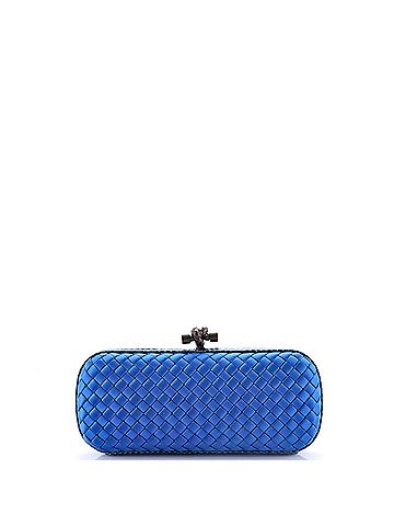 Bottega Veneta Box Knot Clutch Intrecciato Silk Faille Long (view 1)