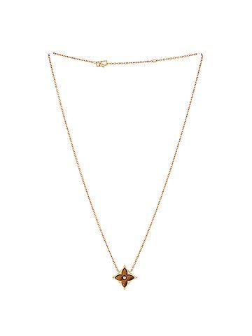 Louis Vuitton Color Blossom Star Pendant Necklace 18K Yellow Gold with Tigers Eye (view 2)