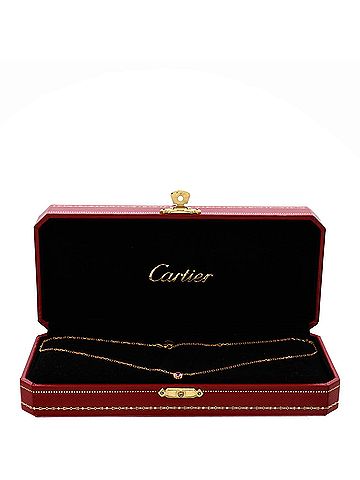 Cartier Cartier D'Amour 1 Pink Sapphire Necklace 18K Rose Gold (view 2)