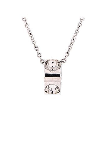 Louis Vuitton Empreinte Pendant Necklace 18K White Gold (view 1)