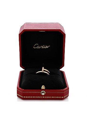 Cartier Juste un Clou Ring 18K Rose Gold and Diamonds (view 2)
