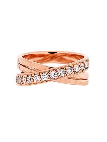 Cartier Etincelle de Cartier Crossover Ring 18K Rose Gold and Diamonds (view 1)