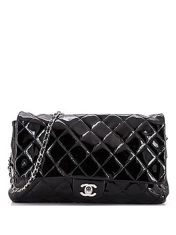 Chanel Clutch with Chain Quilted Patent (view 1)