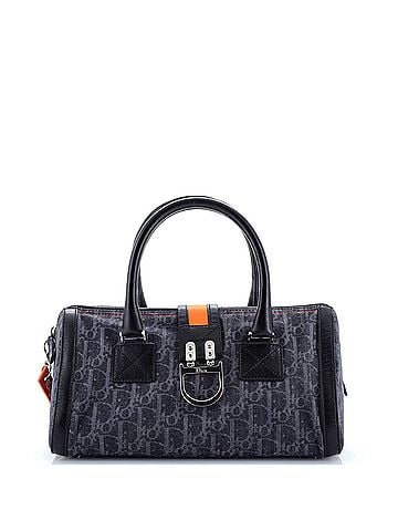Christian Dior Flight Boston Bag Diorissimo Canvas (view 1)