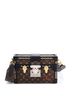 Louis Vuitton Black Brown Petite Malle Handbag Monogram Canvas with Chain Detail One size - photo 1