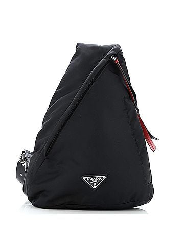 Prada New Vela Sling Backpack Studded Tessuto (view 1)