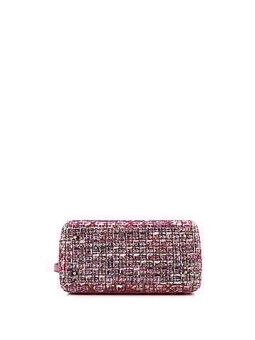 Christian Dior Lady Dior Bag Tweed with Leather Medium (view 2)