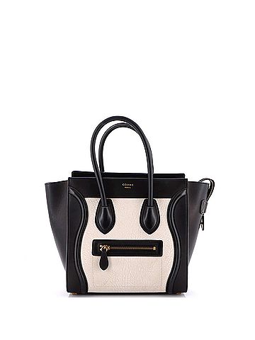 Céline Bicolor Luggage Bag Leather Micro (view 1)