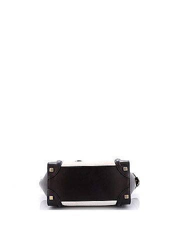 Céline Bicolor Luggage Bag Leather Micro (view 2)