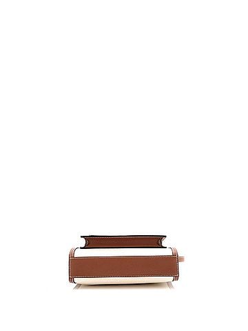 Burberry Logo Pocket Tote Canvas with Leather Mini (view 2)