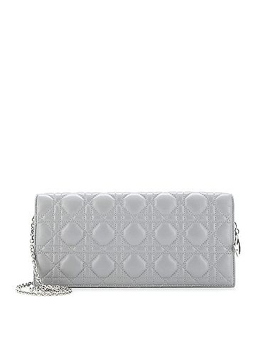 Christian Dior Lady Dior Convertible Chain Clutch Cannage Quilt Leather Long (view 1)