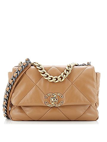 Chanel 19 Flap Bag Quilted Leather Medium (view 1)