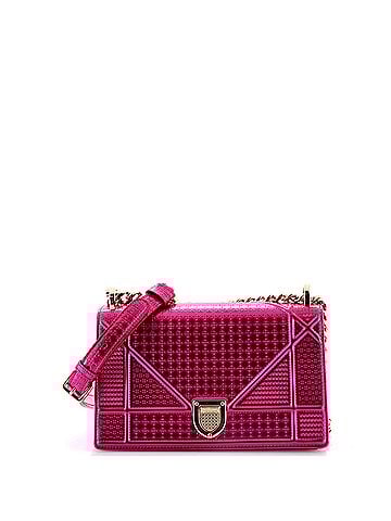 Christian Dior Diorama Flap Bag Cannage Embossed Calfskin Small (view 1)