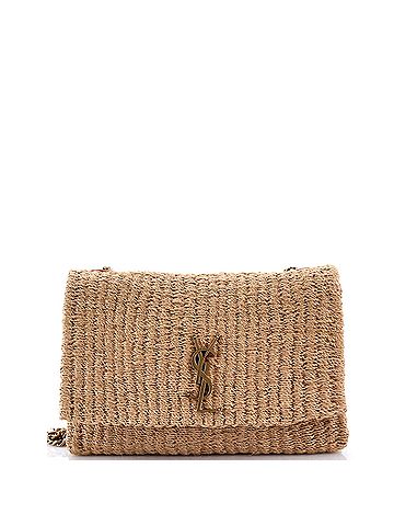 Saint Laurent Classic Monogram Crossbody Bag Raffia (view 1)