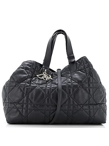 Christian Dior Toujours Tote Bag Macrocannage Quilt Calfskin Large (view 1)