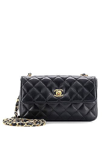 Chanel Vintage CC Chain Flap Bag Quilted Lambskin Mini (view 1)
