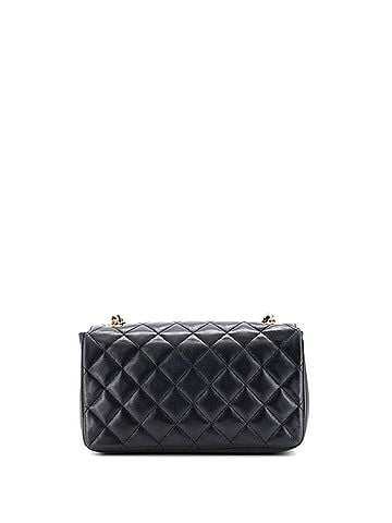 Chanel Vintage CC Chain Flap Bag Quilted Lambskin Mini (view 2)