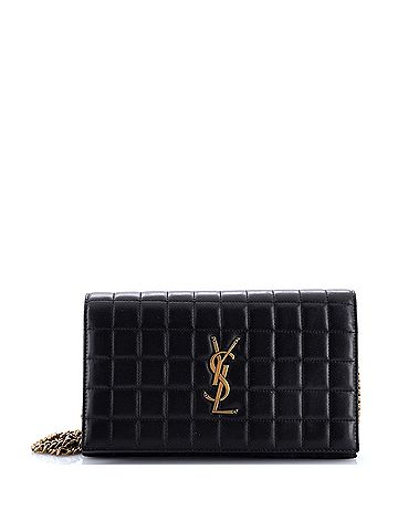 Saint Laurent Cassandre Wallet on Chain Quilted Leather Medium (view 1)