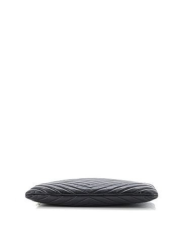 Saint Laurent Puffy Zip Pouch Patent Large (view 2)