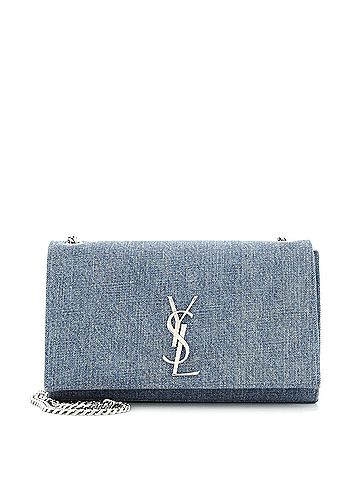 Saint Laurent Classic Monogram Crossbody Bag Denim Medium (view 1)