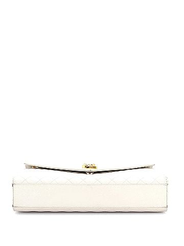 Saint Laurent Classic Monogram Envelope Satchel Mixed Matelasse Leather Large (view 2)