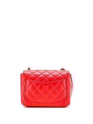Chanel Square Classic Single Flap Bag Quilted Lambskin Mini (view 2)