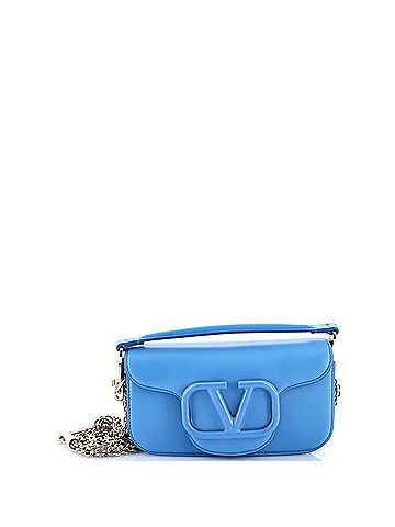 Valentino Garavani VLogo Loco Flap Shoulder Bag Leather Small (view 1)