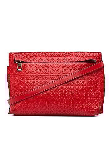 Loewe Mini Anagram Embossed Leather Repeat T Crossbody (view 1)
