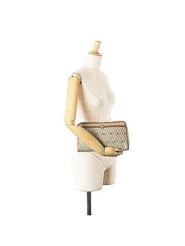 Dior Honeycomb Coated Canvas Clutch (view 2)