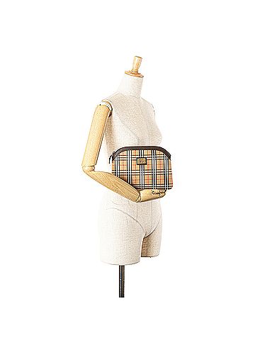 Burberry Haymarket Check Canvas Clutch (view 2)