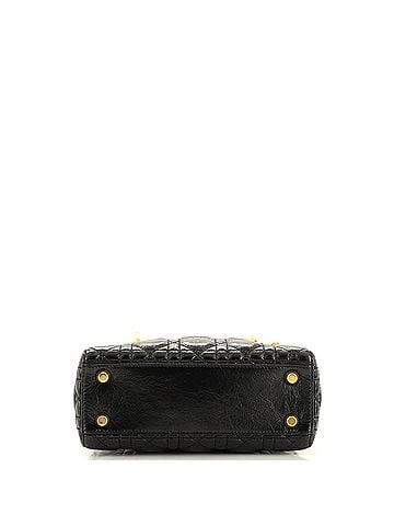 Christian Dior My Lady Dior Bag Cannage Quilted Crinkled Patent (view 2)