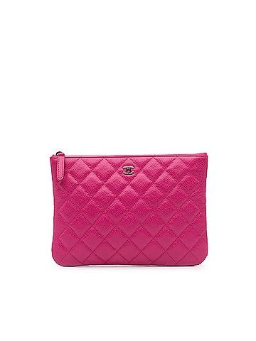 Chanel Small Quilted Caviar O Case Clutch (view 1)