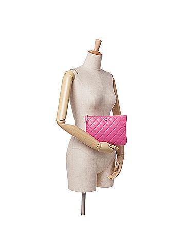 Chanel Small Quilted Caviar O Case Clutch (view 2)