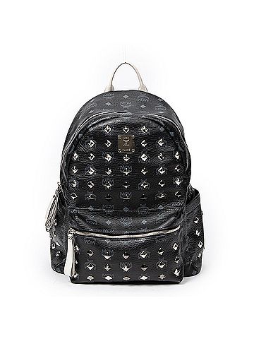 MCM Large Front Studded Stark Backpack  (view 1)