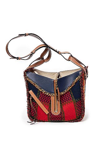 Loewe Liberty Tartan Hammock Bag  (view 1)