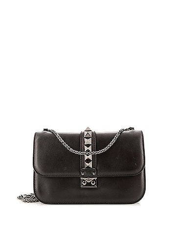 Valentino Garavani Glam Lock Shoulder Bag Leather Medium (view 1)