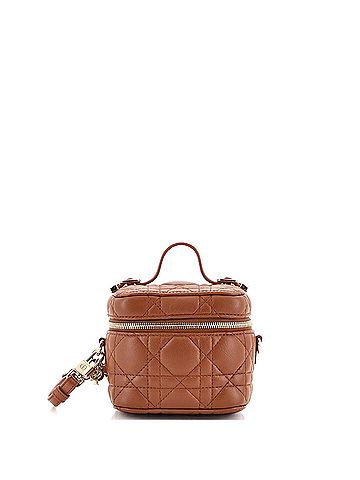 Christian Dior Lady Dior Vanity Case Cannage Quilt Lambskin Micro (view 1)