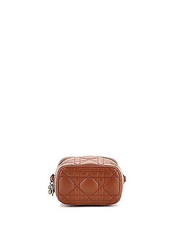 Christian Dior Lady Dior Vanity Case Cannage Quilt Lambskin Micro (view 2)