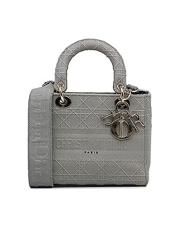 Dior Medium Canvas Cannage Lady D Lite (view 1)