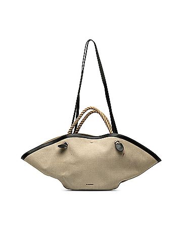 Jil Sander Canvas Sombrero Satchel (view 1)