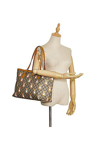 Gucci Exo Kai Teddy Bear GG Supreme Tote Bag (view 2)