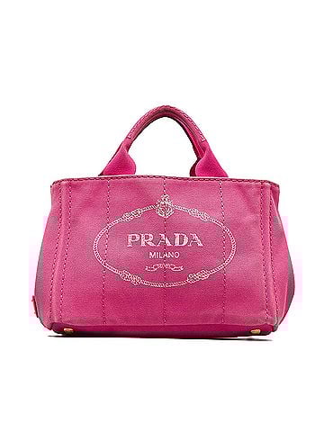 Prada Small Canvas Canapa Logo Satchel (view 1)