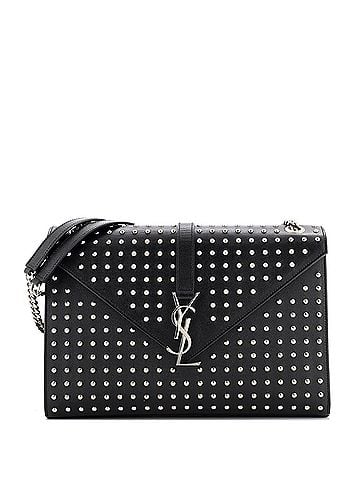 Saint Laurent Classic Monogram Envelope Satchel Studded Leather Large (view 1)