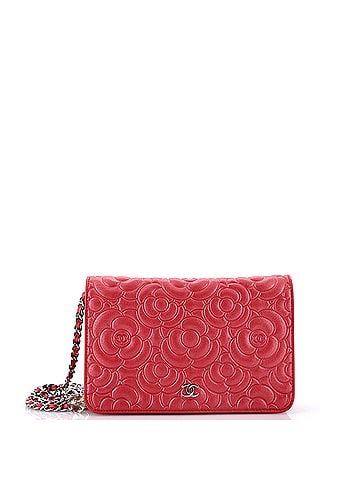 Chanel Wallet on Chain Camellia Goatskin (view 1)