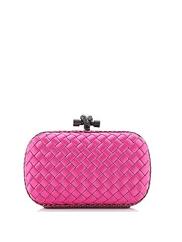 Bottega Veneta Box Knot Clutch Intrecciato Satin Small (view 1)