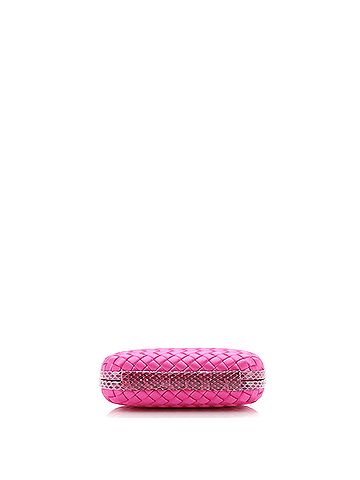 Bottega Veneta Box Knot Clutch Intrecciato Satin Small (view 2)