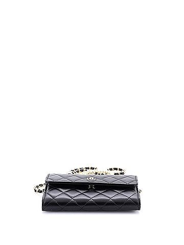 Chanel Pearl My Shoulder French Wallet on Chain Quilted Lambskin Mini (view 2)