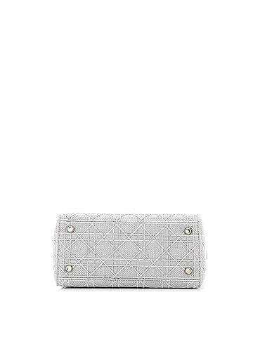 Christian Dior Lady D-Lite Bag Cannage Embroidered Canvas Medium (view 2)