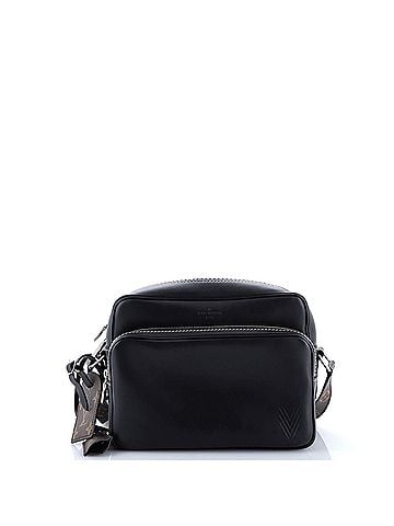 Louis Vuitton Nil Messenger Bag Leather with Monogram Canvas PM (view 1)